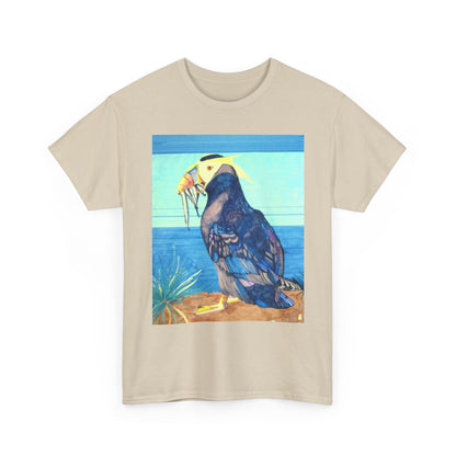 Puffin Beach Tee — Vintage Seaside Bird Graphic T-Shirt