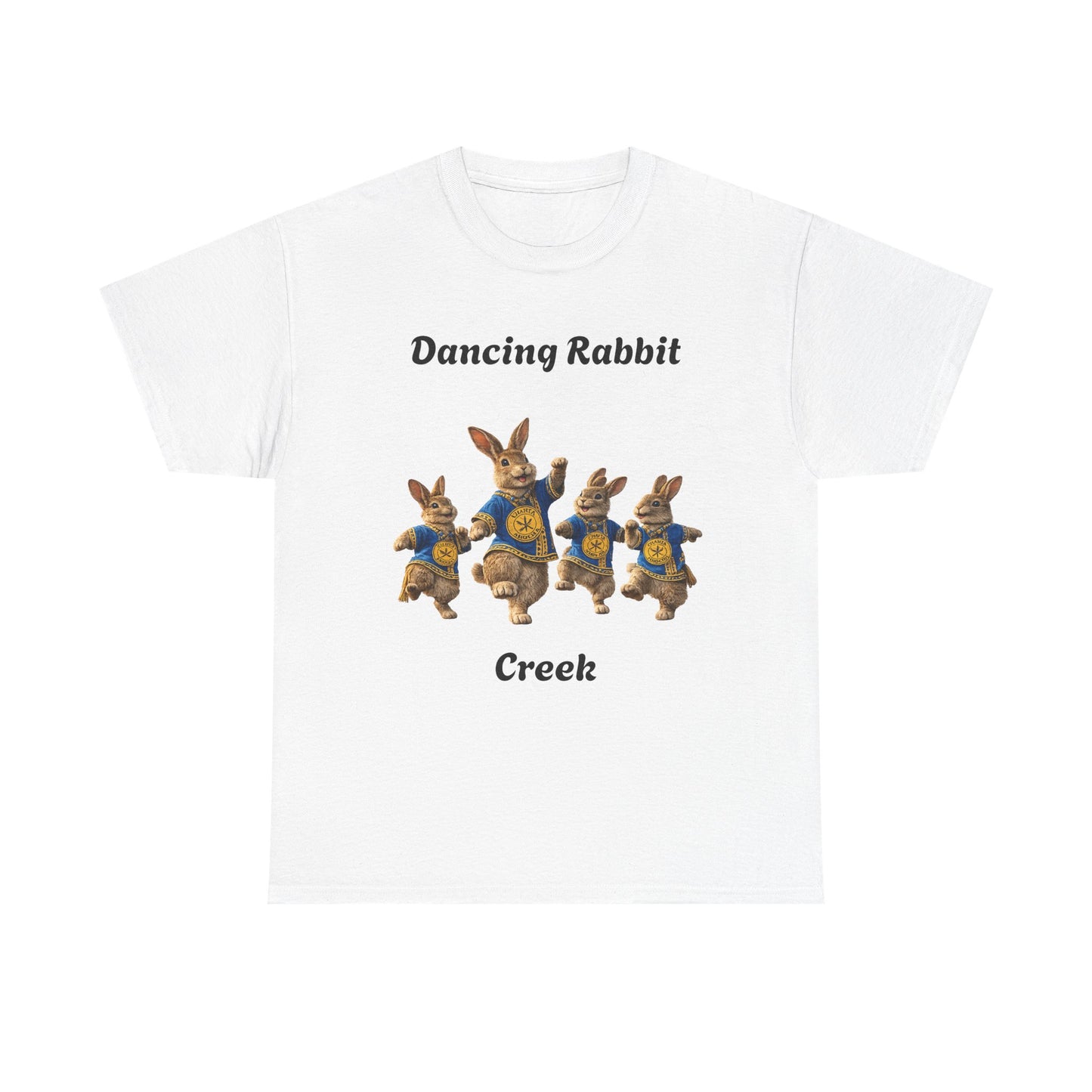 Dancing Rabbit Creek Tee — Vintage Dancing Bunnies Graphic T-Shirt
