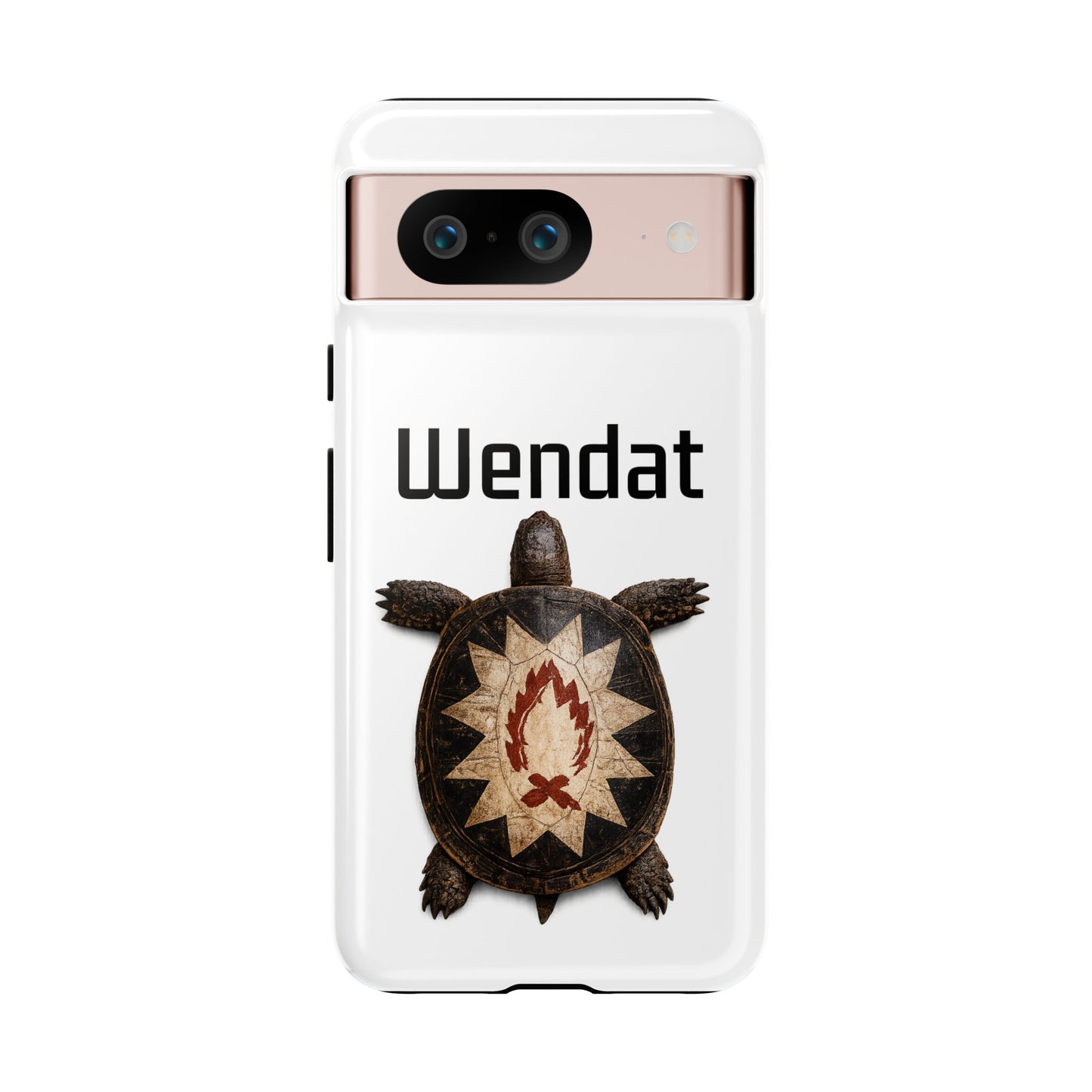 Wyandotte Wendat Turtle Phone Case — Indigenous Turtle Shield Design