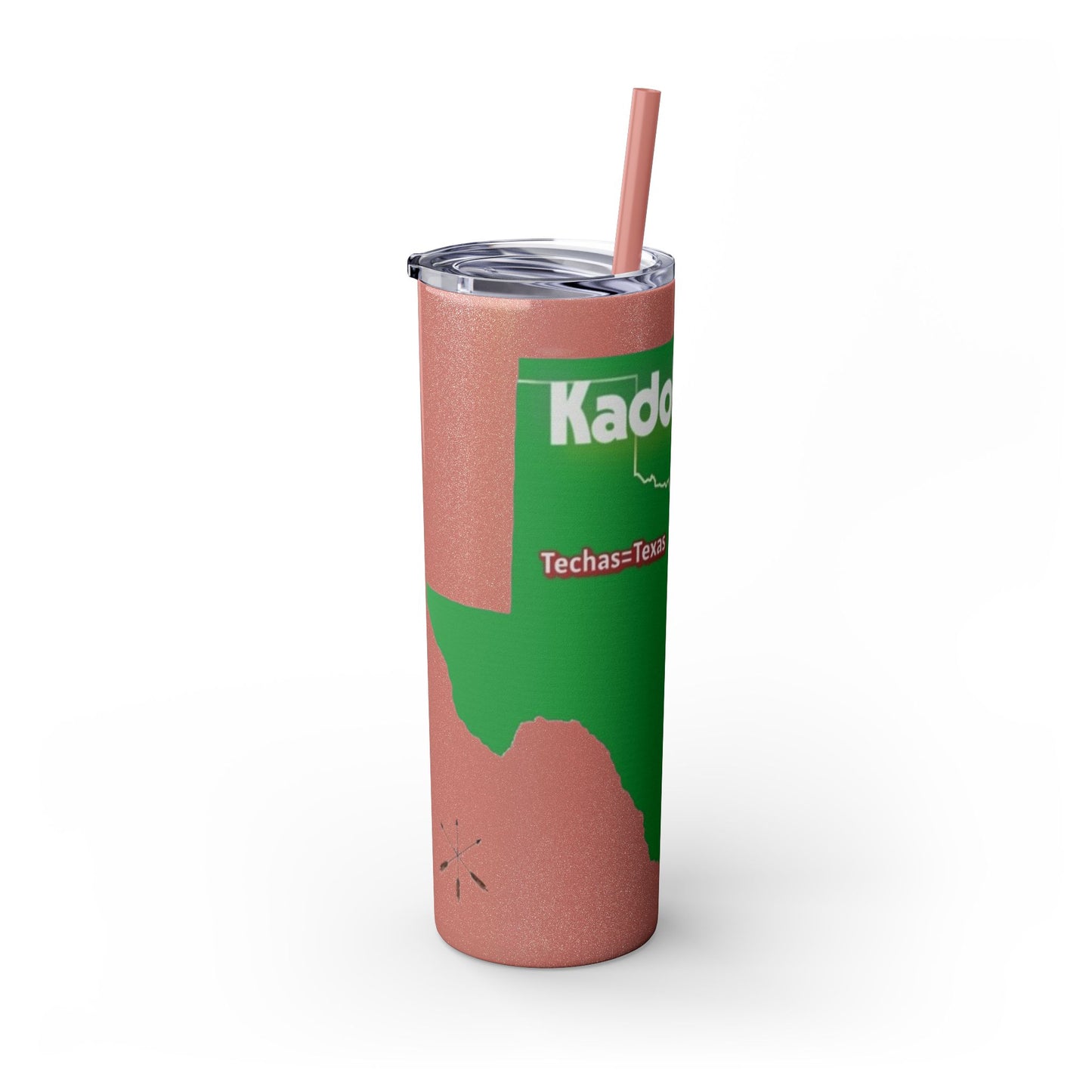 Caddo Kadohadoha Texas Map 20oz Skinny Tumbler with Straw