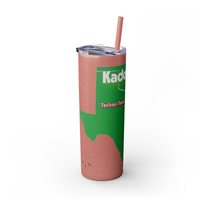 Caddo Kadohadoha Texas Map 20oz Skinny Tumbler with Straw