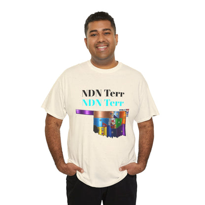 NDN Terr Oklahoma Map Tee — Native Pride Graphic T-Shirt with Arrows