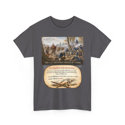 Chief Little Turtle Historical Battle Tee — "The U.S. Greatest Defeat by a Tribe" Cotton T-Shirt