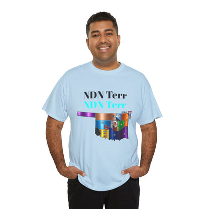 NDN Terr Oklahoma Map Tee — Native Pride Graphic T-Shirt with Arrows