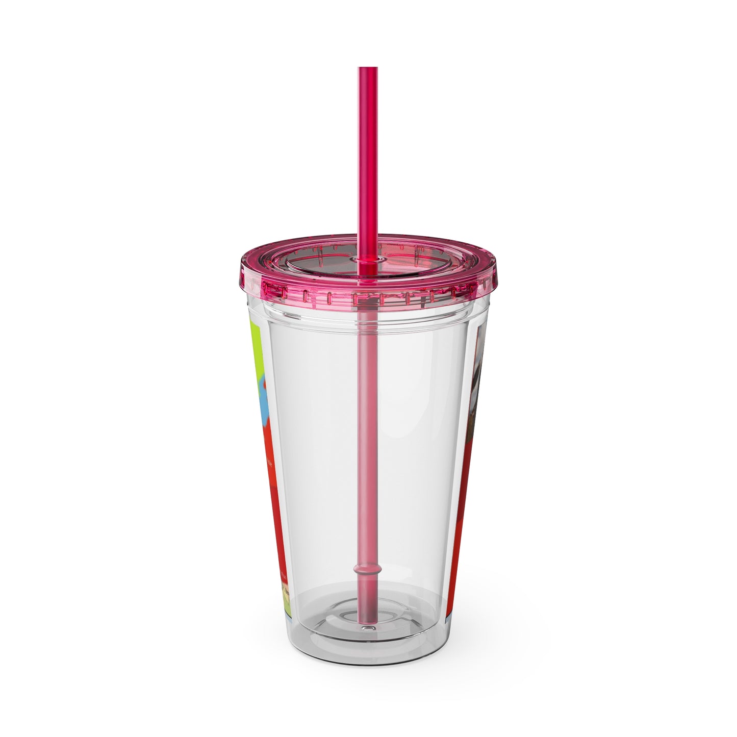 Pontiac Indigenous Nations Map Tumbler — 16oz Sunsplash Straw Cup