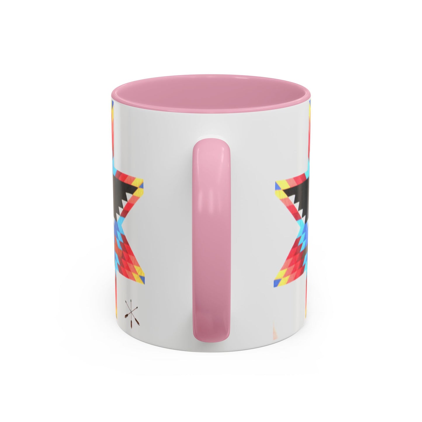 Onci  Eagle Star Ceramic Mug — Colorful Geometric Native-Inspired Coffee Cup (11oz, 15oz)