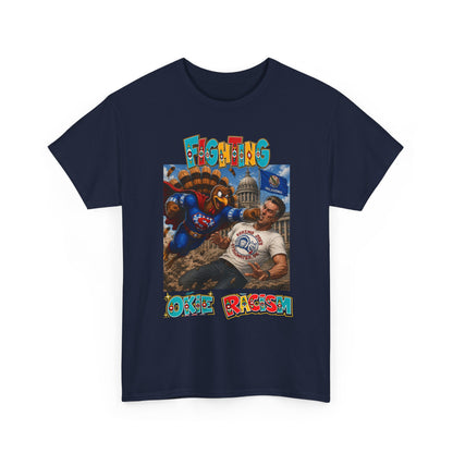 Turkey T-Shirt — Retro Comic 'Stop Racism' Graphic Tee