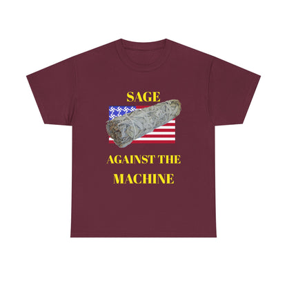 Sage Against the Machine T-Shirt — American Flag Smudge Stick Tee