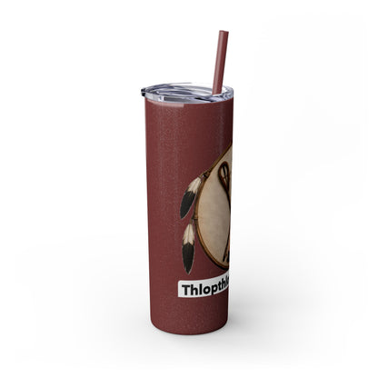 Thlopthlocco Skinny Tumbler with Straw, 20oz