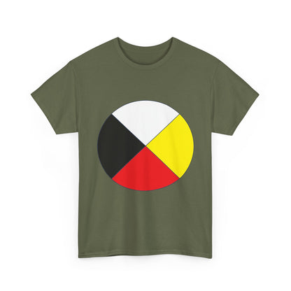 Native Medicine Wheel Tee — Four Directions Circle Design T-Shirt