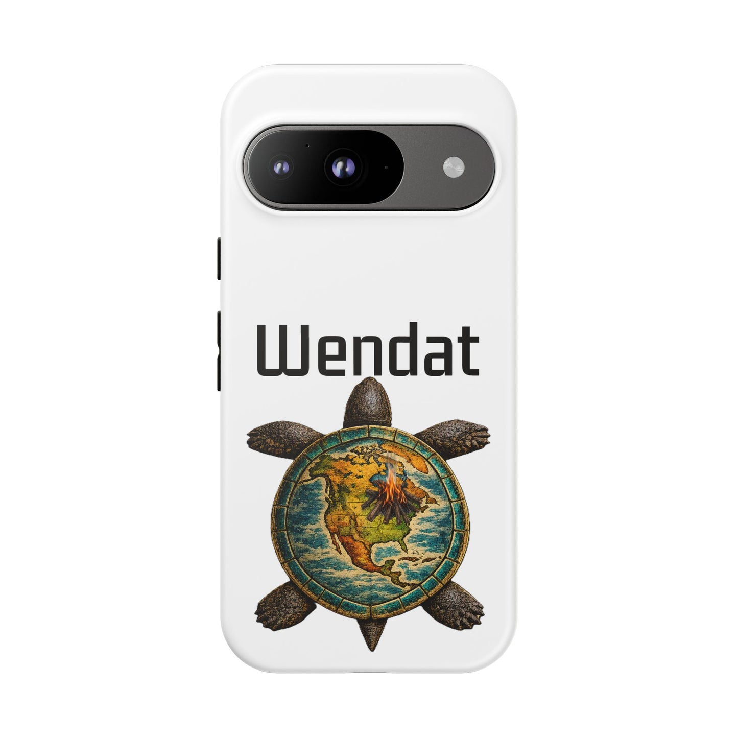 Wyandotte Wendat Turtle Phone Case — Indigenous Turtle Shield Design