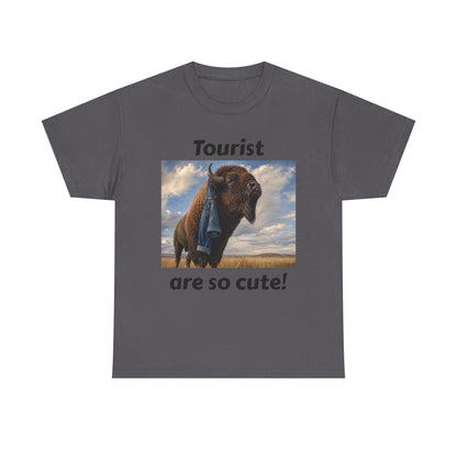 Tourist Are So Cute! T-Shirt — Funny Bison Photo Tee