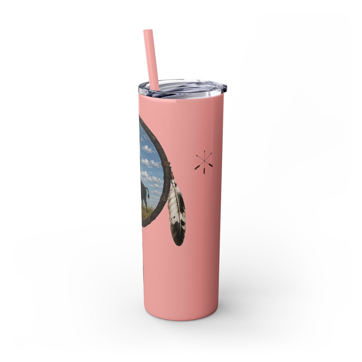 Quapaw Buffalo Skinny Tumbler 20oz — Ogahpahka Design