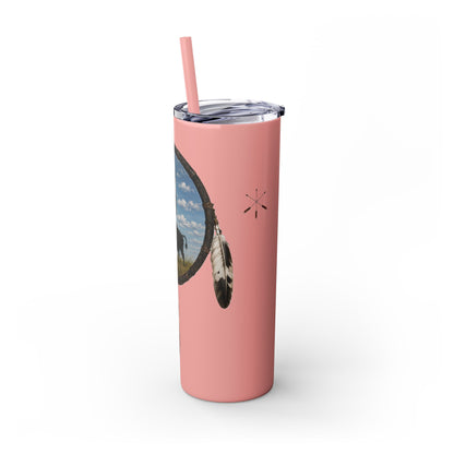 Quapaw Buffalo Skinny Tumbler 20oz — Ogahpahka Design