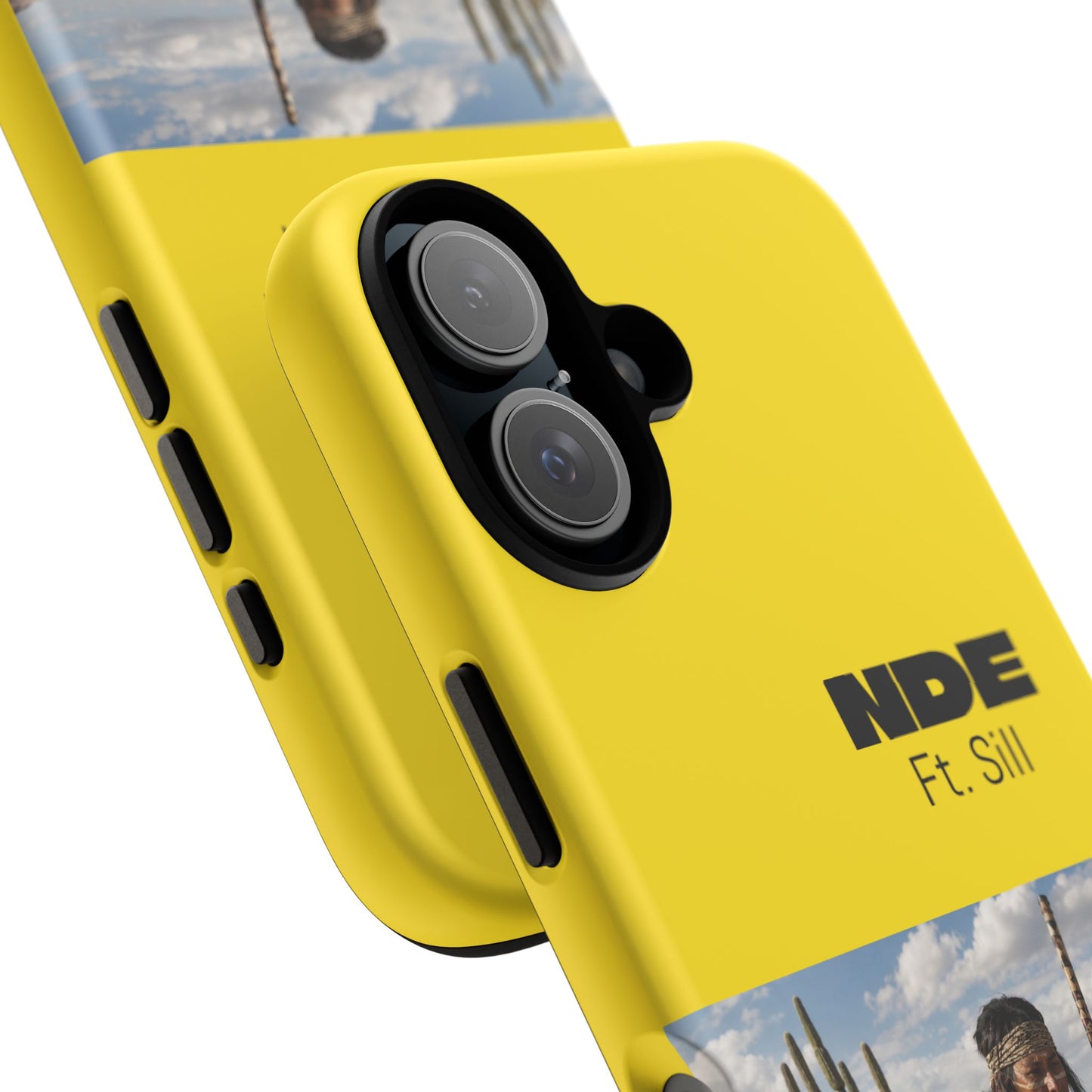 Ft. Sill Phone Case — Yellow ‘NDE Ft. Sill’ Desert Photo Protective Cover