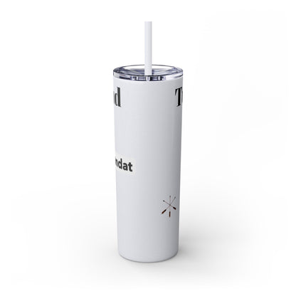 Wyandotte Skinny Tumbler with Straw, 20oz