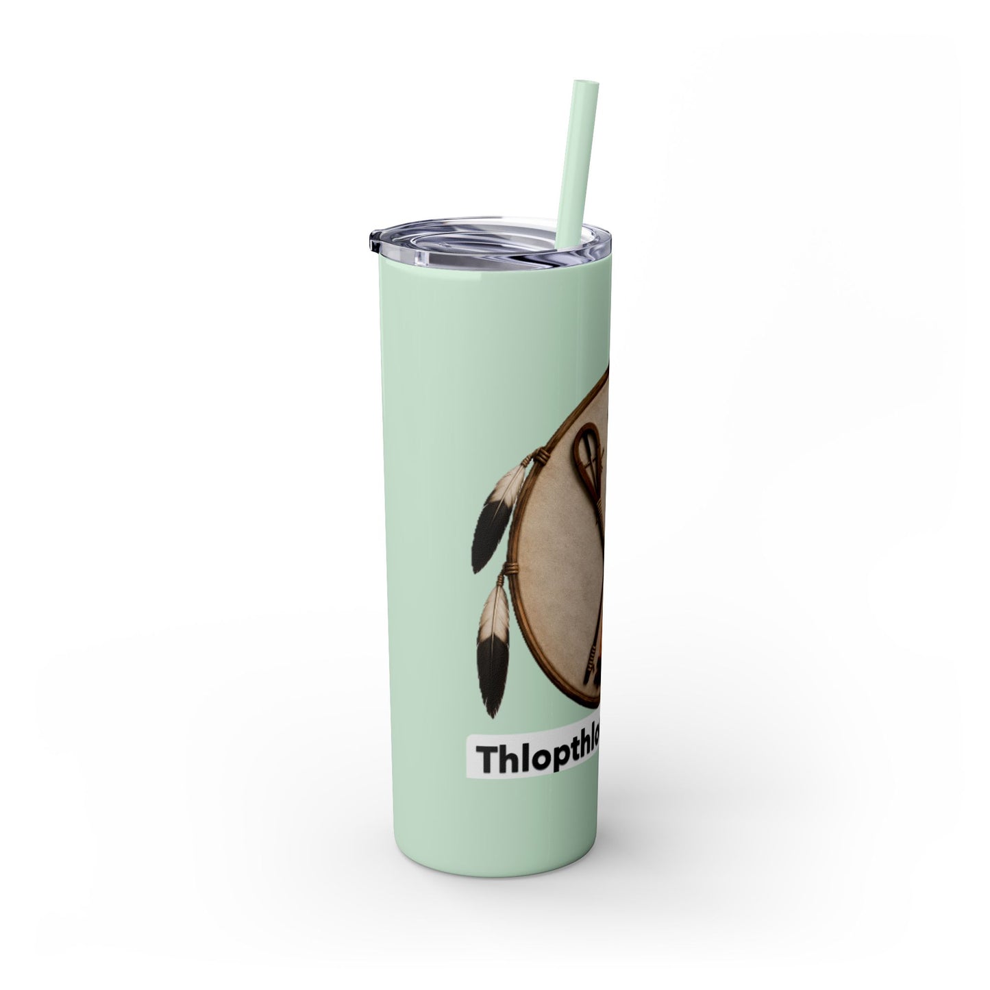 Thlopthlocco Skinny Tumbler with Straw, 20oz