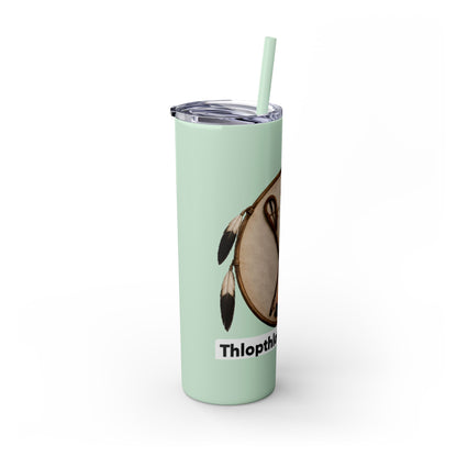 Thlopthlocco Skinny Tumbler with Straw, 20oz