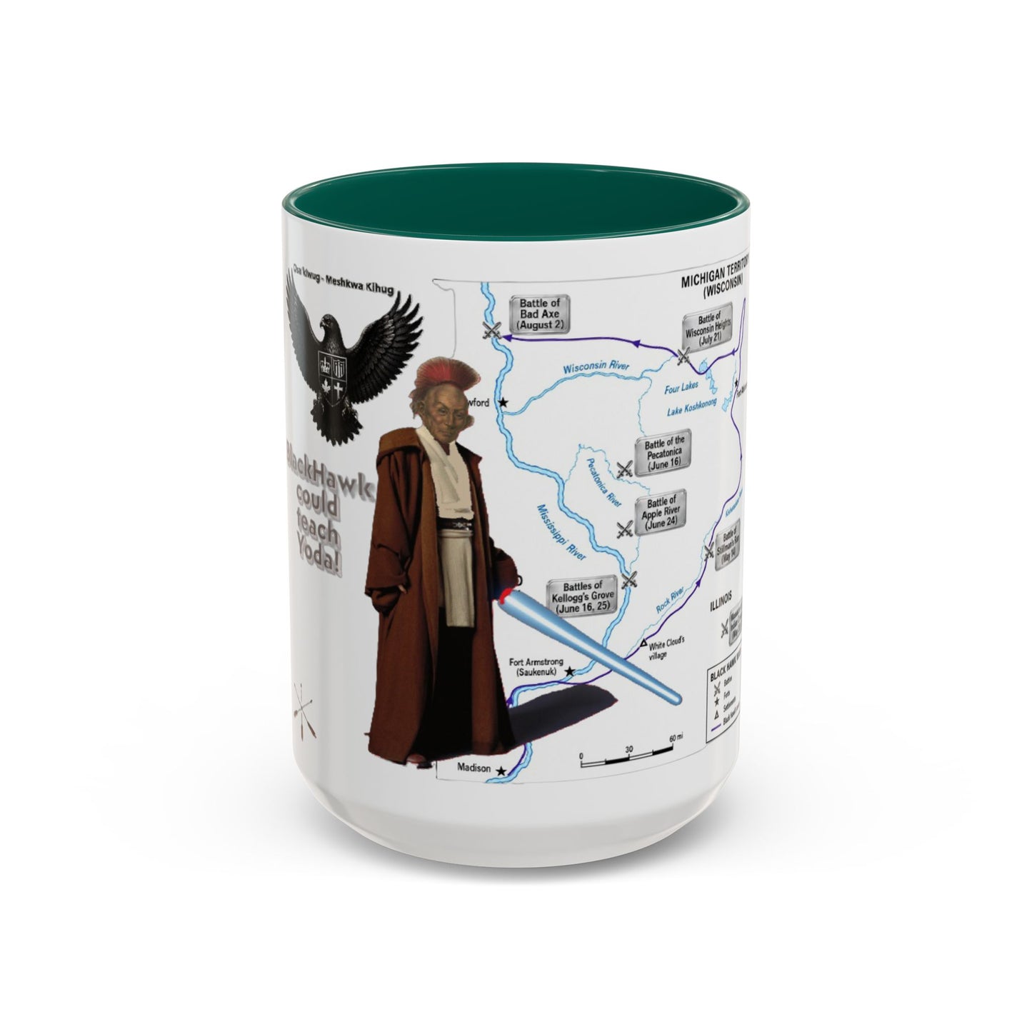 Blackhawk Map Mug — Obi-Wan Kenobi Illustrated Coffee Cup (11oz/15oz)