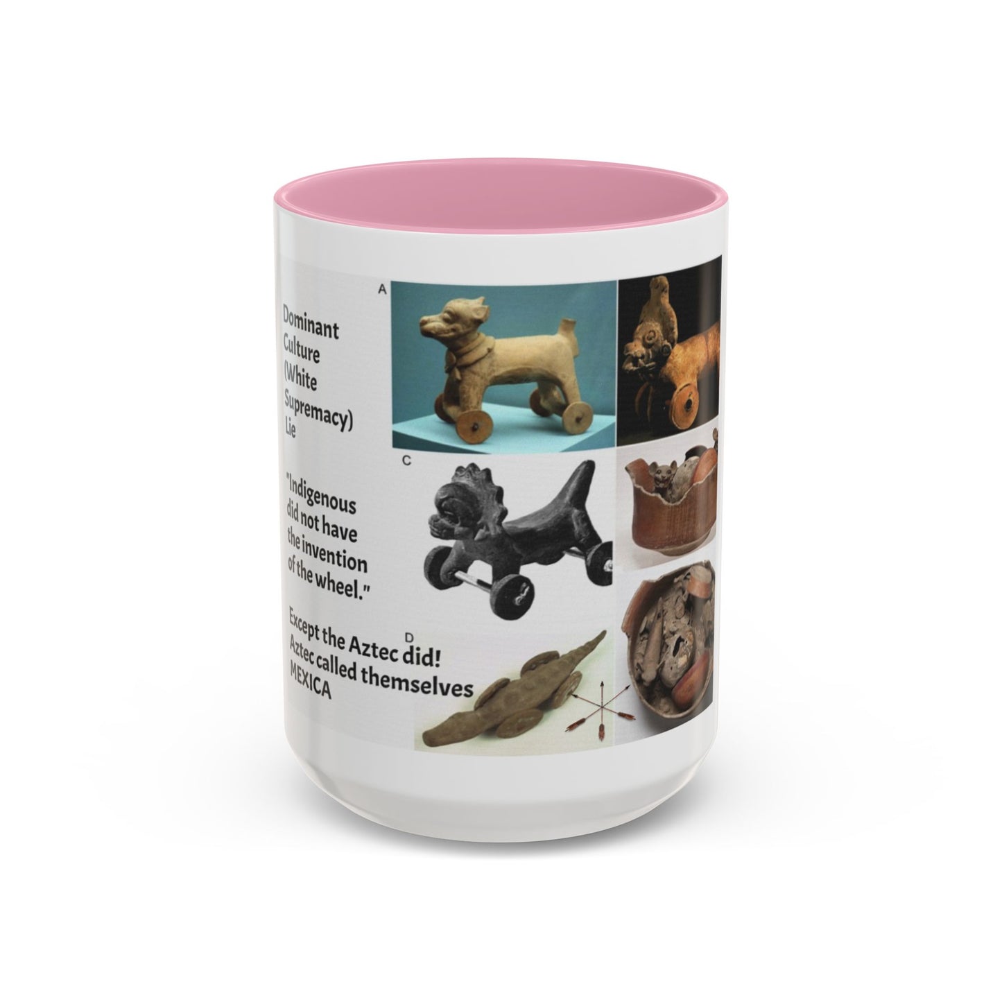 Aztec Artifact Photos Collage Coffee Mug (11oz/15oz)