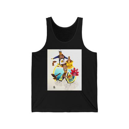 Tlingit Tank Top — Retro Beach Graphic Jersey Tank