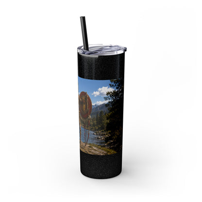 Chickasaw Skinny Tumbler with Straw, 20oz