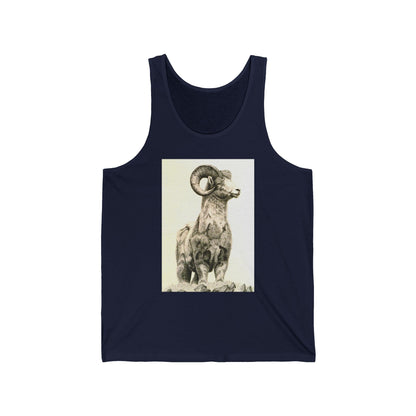 Ram Skull & Arrow Tank Top — Rustic Boho Graphic Tank