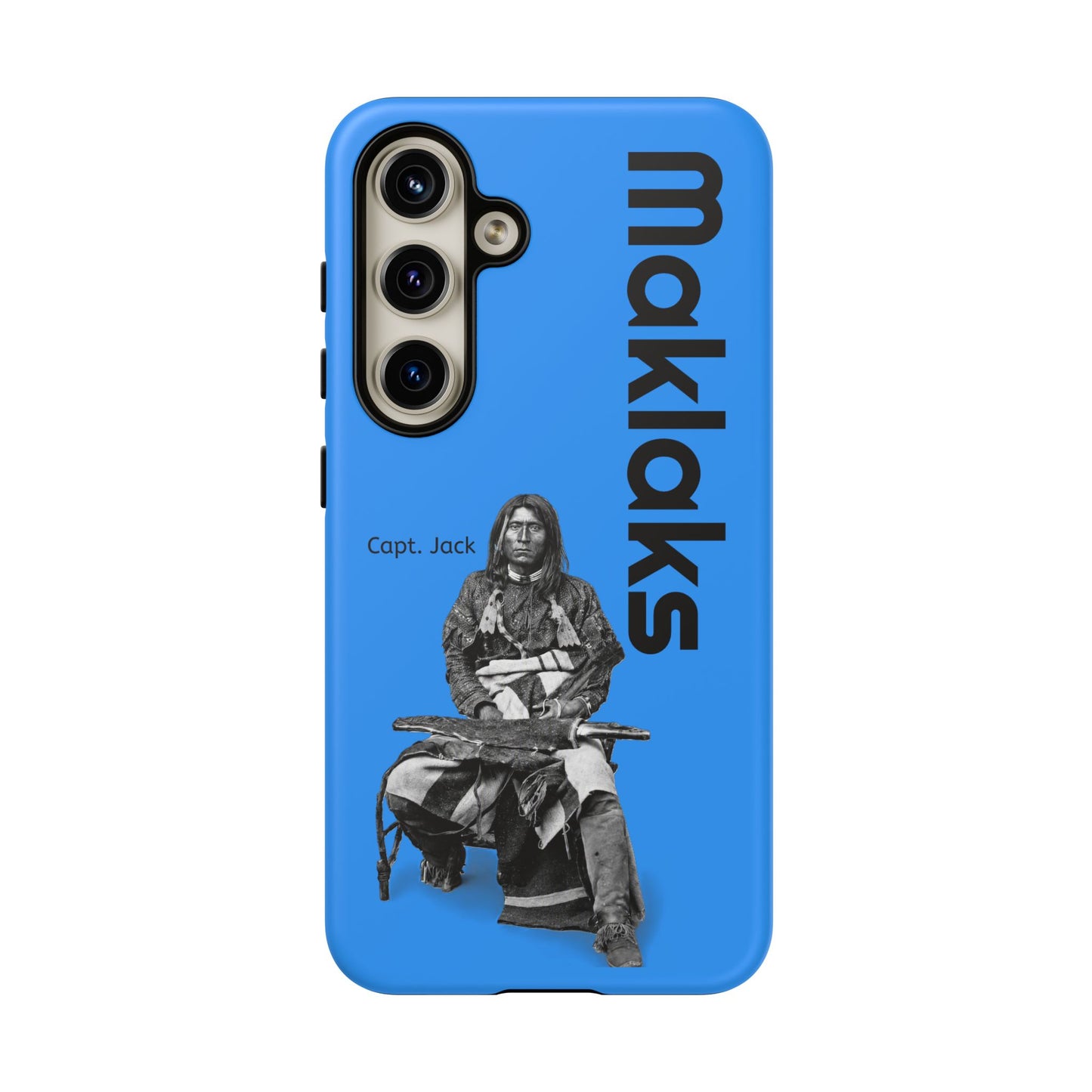 Modoc Blue 'Maklaks' Tough Phone Case with Eagle Drum Design