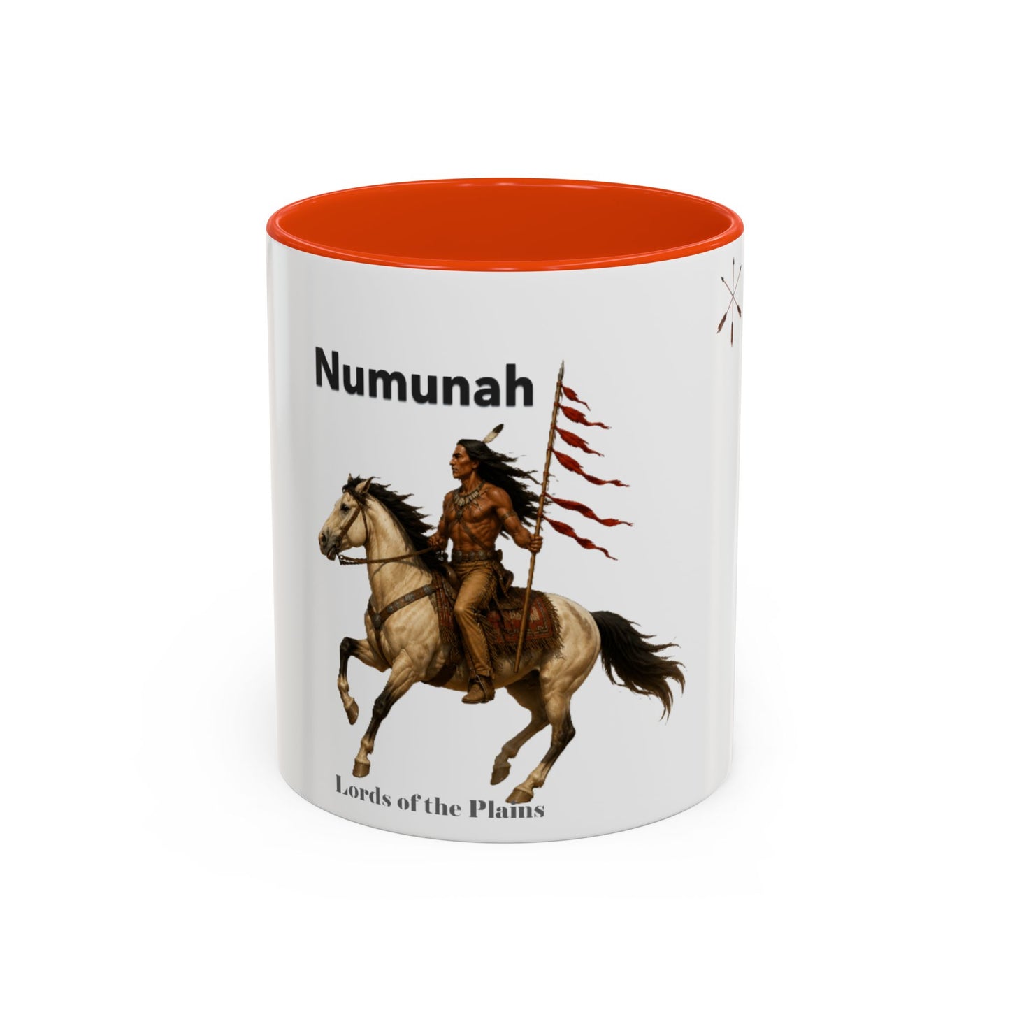 Comanche Numunah ‘Lords of the Plains’ Horseman Coffee Mug — Native Warrior Ceramic Mug (11oz/15oz)
