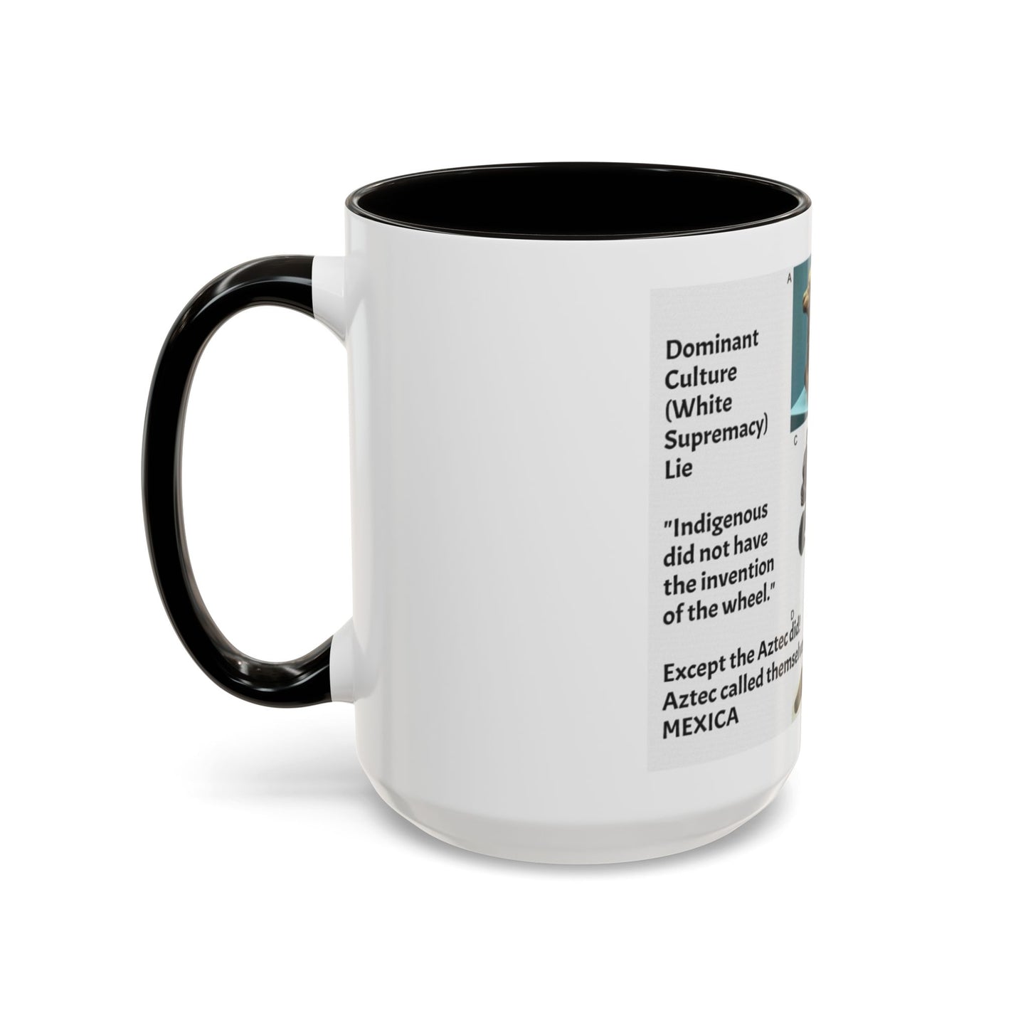 Aztec Artifact Photos Collage Coffee Mug (11oz/15oz)