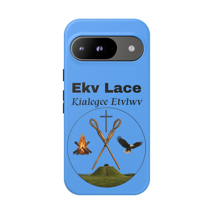 Kialegee Protective Phone Case — Custom 'Ekv Lace' Cross & Campfire Design