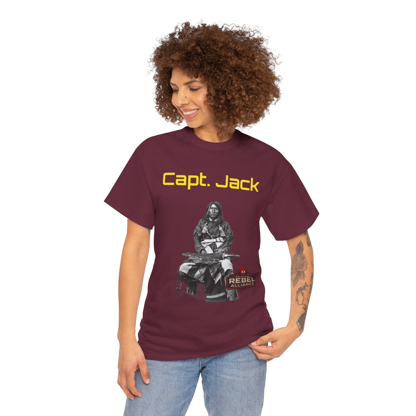 Capt. Jack Graphic Tee — Rebel Archer Vintage Arrow Back Print