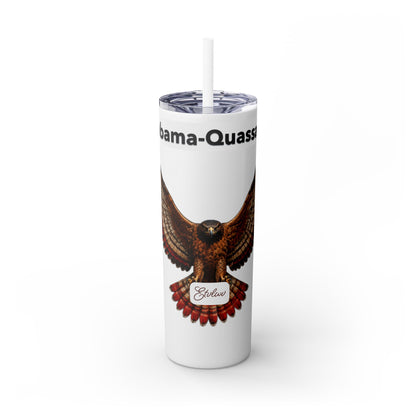 AQ Skinny Tumbler with Straw, 20oz