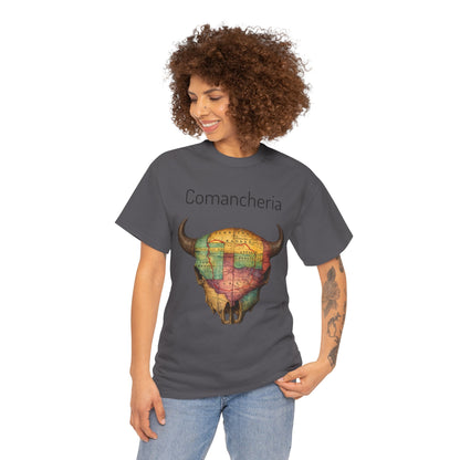 Comancheria Buffalo Skull T-Shirt — Western Map Graphic Tee