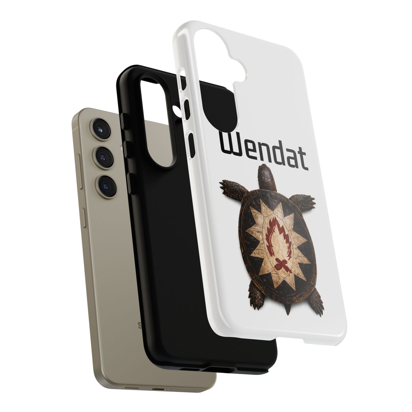 Wyandotte Wendat Turtle Phone Case — Indigenous Turtle Shield Design