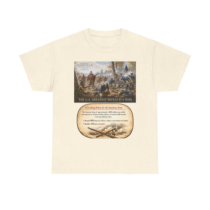 Chief Little Turtle Historical Battle Tee — "The U.S. Greatest Defeat by a Tribe" Cotton T-Shirt
