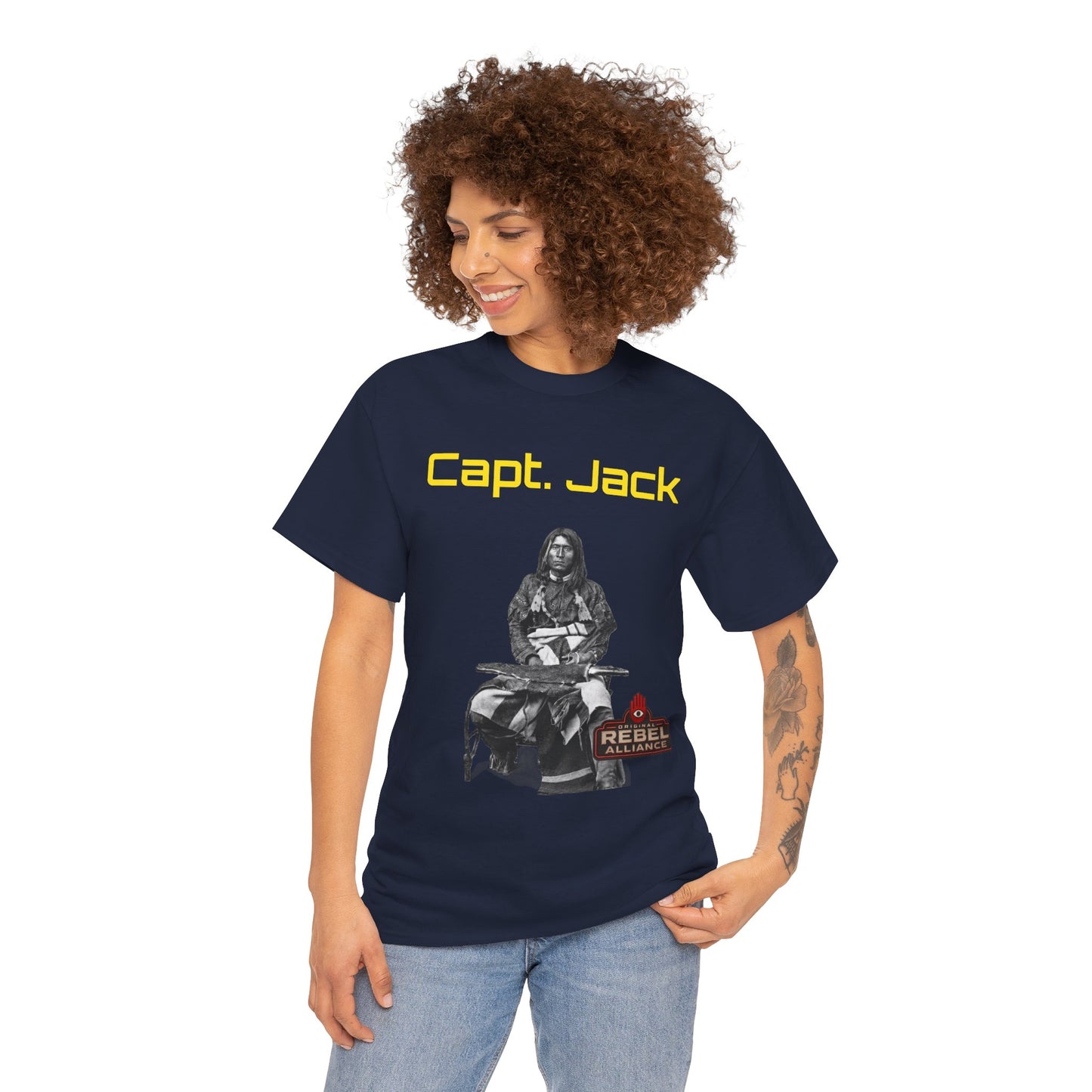 Capt. Jack Graphic Tee — Rebel Archer Vintage Arrow Back Print