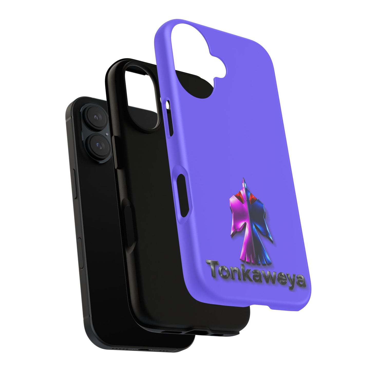 Tonkawa Phone Case — Tonkkaweya Sunrise Design (Protective Purple Hard Shell)
