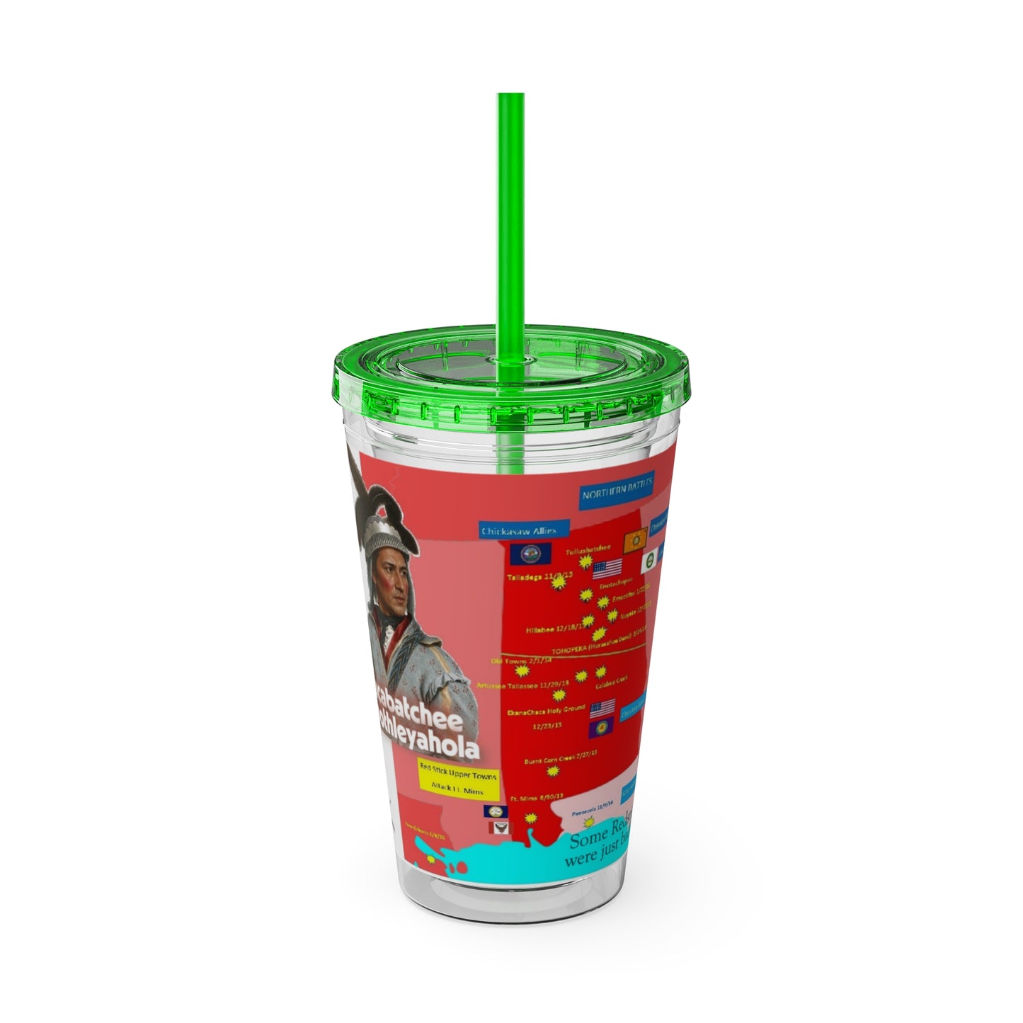 Opothleyahola Sunsplash Tumbler with Straw, 16oz