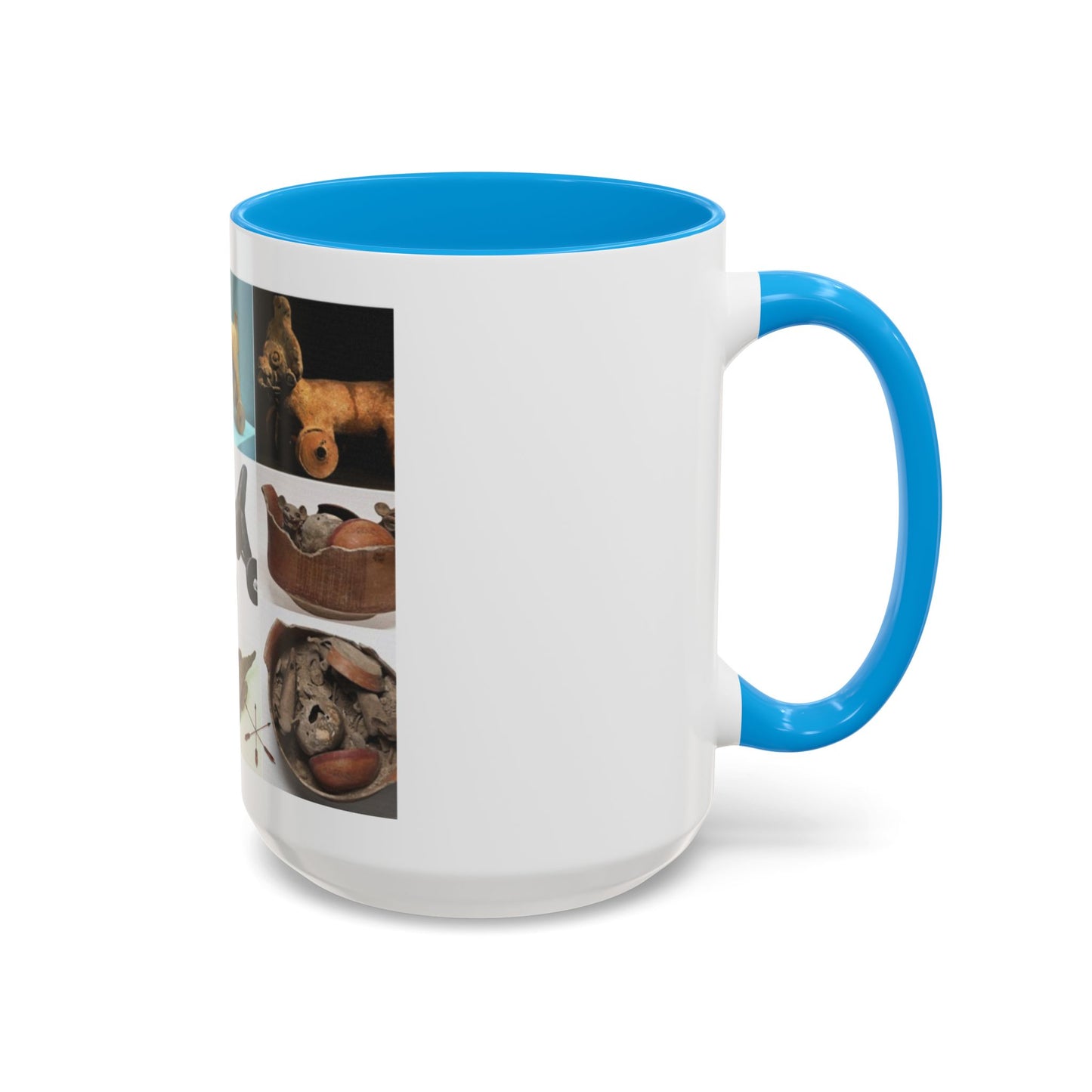 Aztec Artifact Photos Collage Coffee Mug (11oz/15oz)