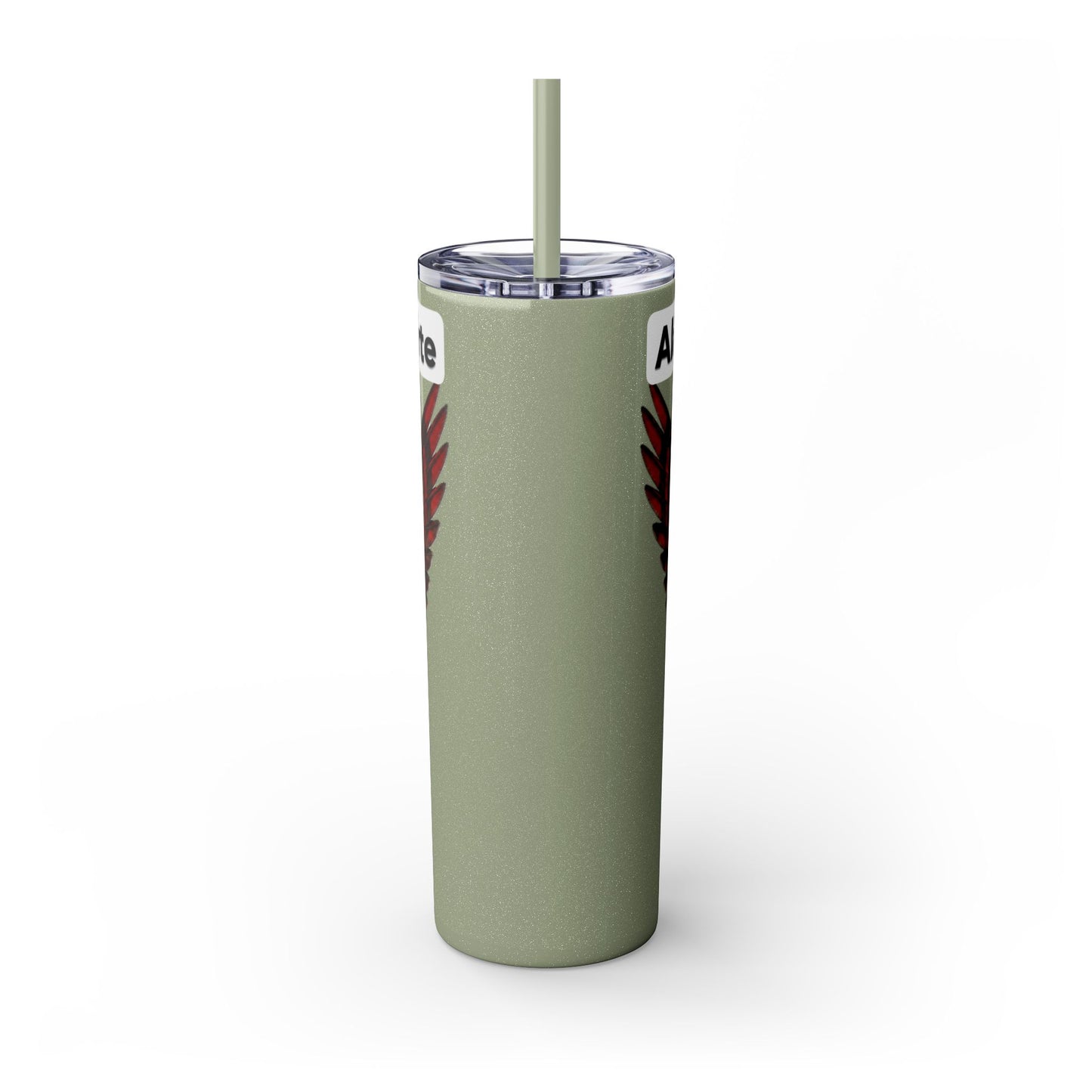 AQ Skinny Tumbler with Straw, 20oz