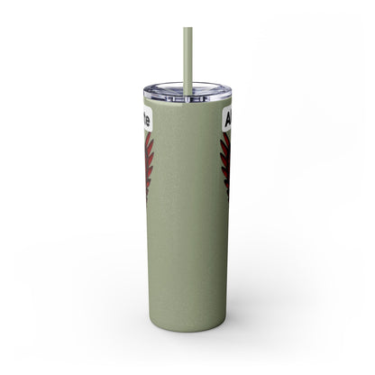 AQ Skinny Tumbler with Straw, 20oz