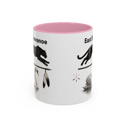 Shawnee East Shawanoe Mascot Panther & Swan Coffee Mug (11oz/15oz)