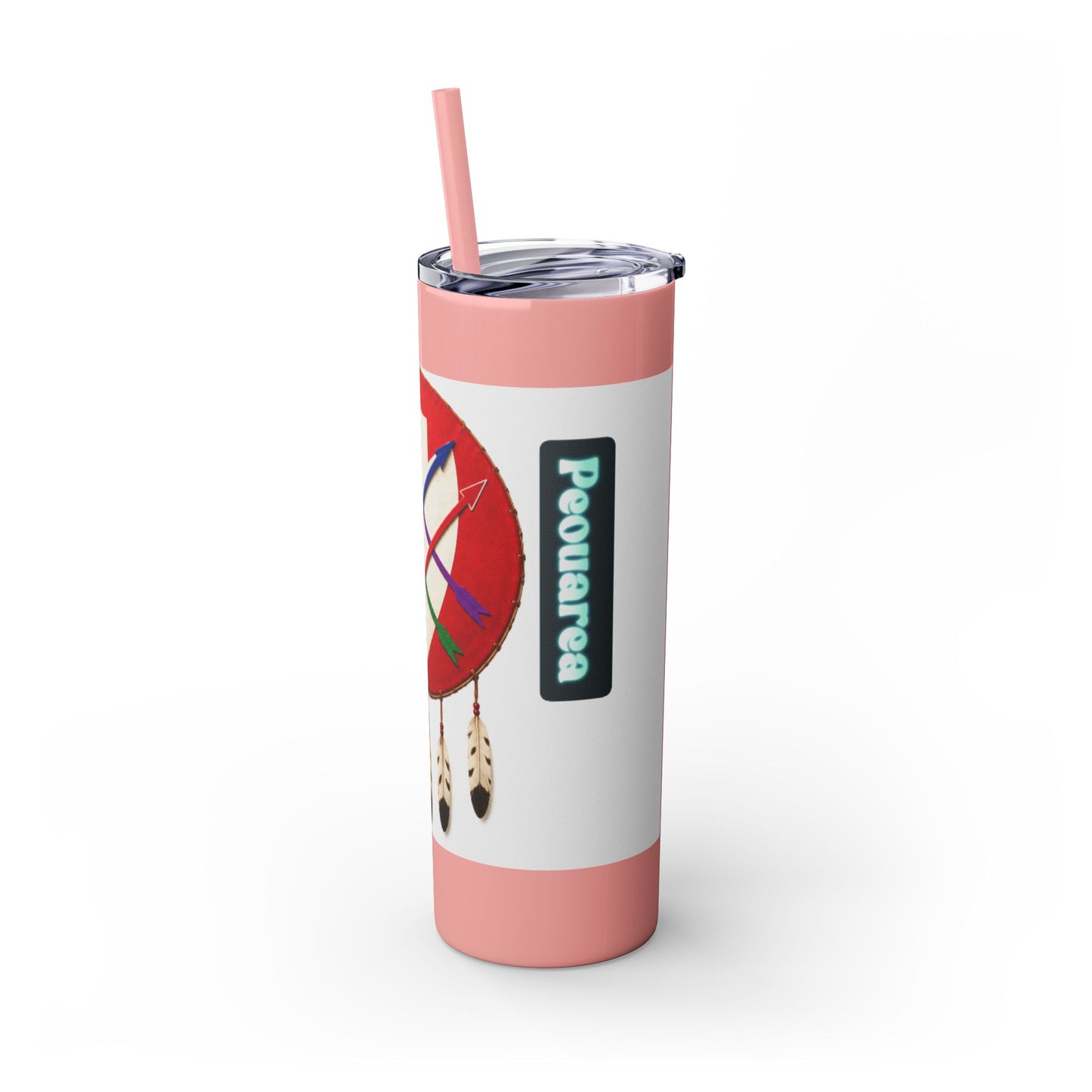 Peoria 20oz Skinny Tumbler with Dreamcatcher Shield Design