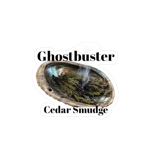Ghostbuster Cedar Smudge Kiss-Cut Vinyl Sticker