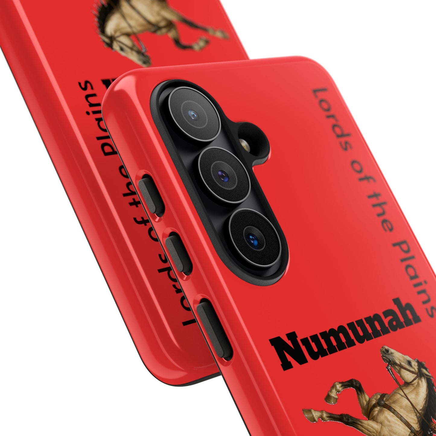 Comanche Numunah Horse Phone Case — 'Lords of the Plains' Red Protective Case