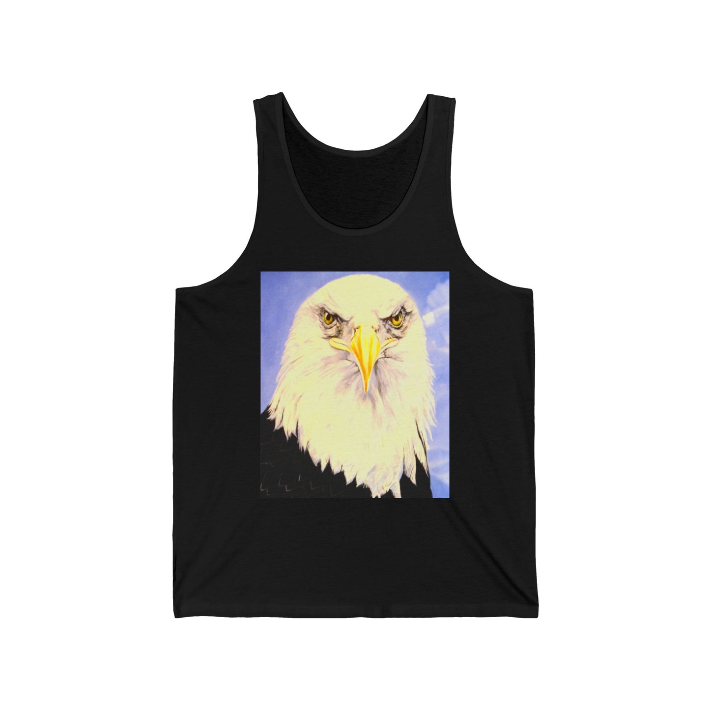 Eagle Portrait Tank Top – Patriotic Bald Eagle Graphic Tank