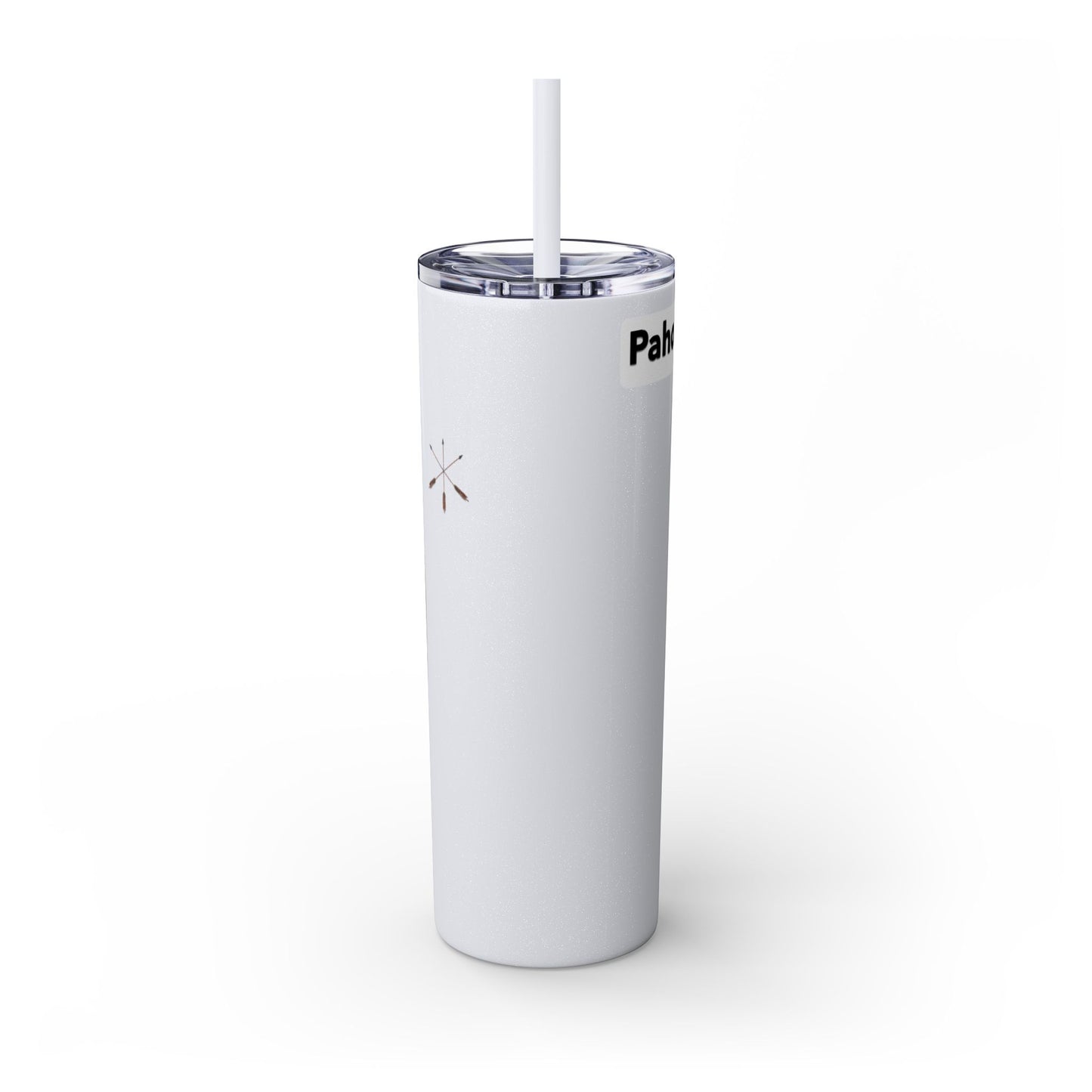 Iowa 20oz Skinny Tumbler with Native Dreamcatcher Design - 'Pahodje' Travel Straw Cup
