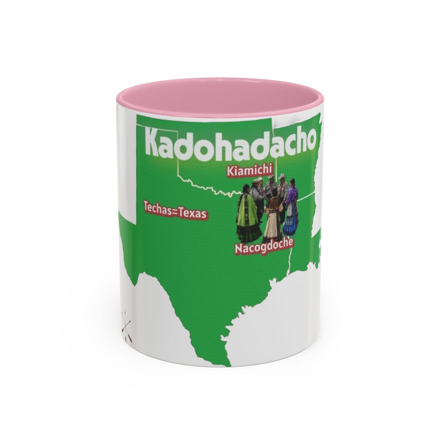 Caddo Kadohadacho Tribal Map Mug — Texas & Nacogdoches Native Pride Coffee Cup (11oz/15oz)
