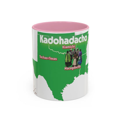 Caddo Kadohadacho Tribal Map Mug — Texas & Nacogdoches Native Pride Coffee Cup (11oz/15oz)